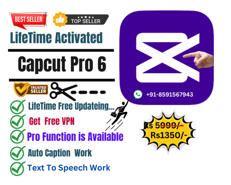 Capcut Pro 6 LifeTime Free Updating 01