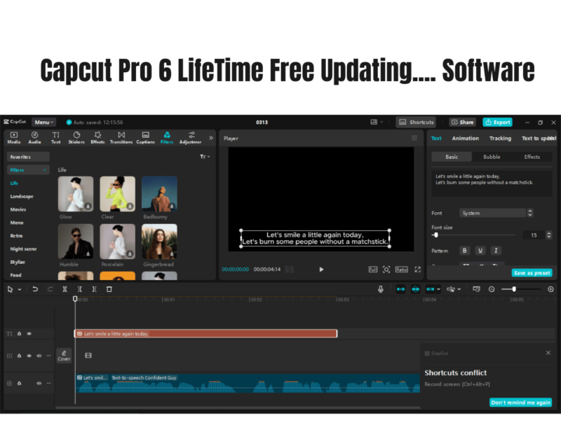 Capcut Pro 6 LifeTime Free Updating 03